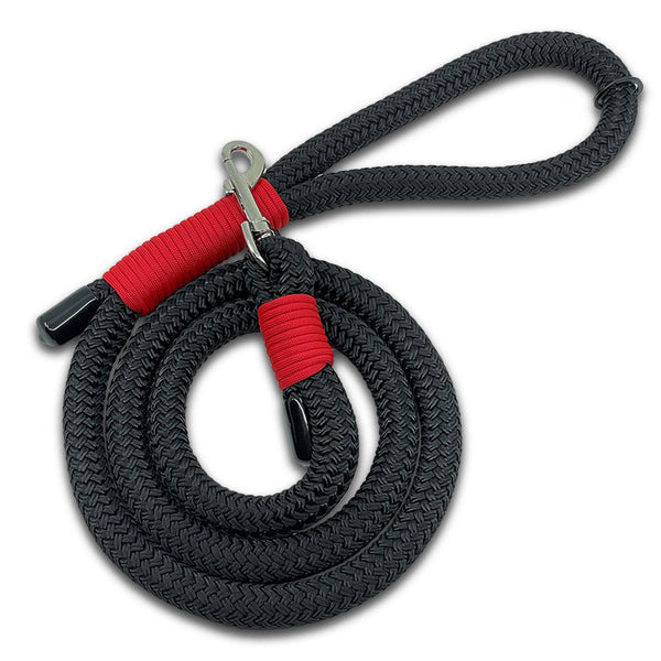 Red Marine Grade Nylon Dog Leash - 5 Feet