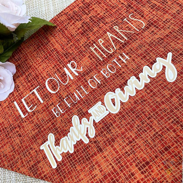 A Heart Full of Thanks & Giving Slip-on Christian Dog Bandana, Cotton